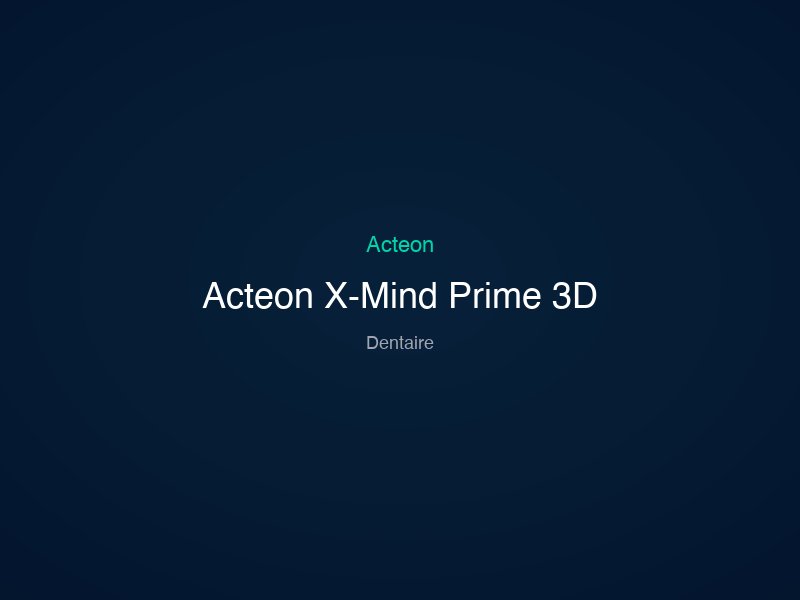 Acteon X-Mind Prime 3D