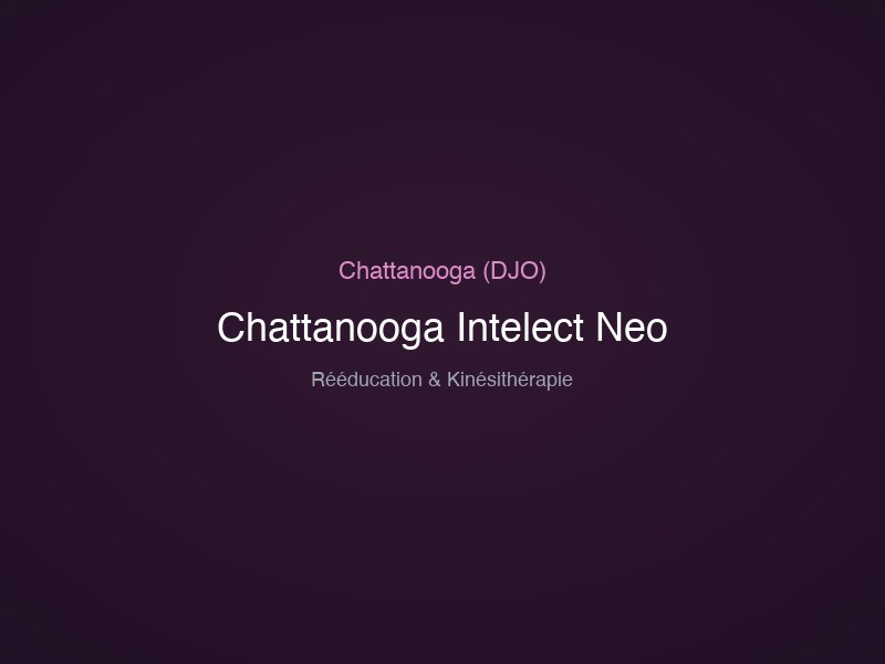 Chattanooga Intelect Neo