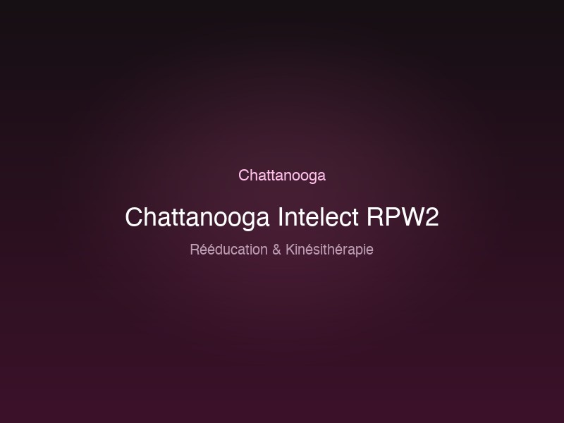 Chattanooga Intelect RPW2
