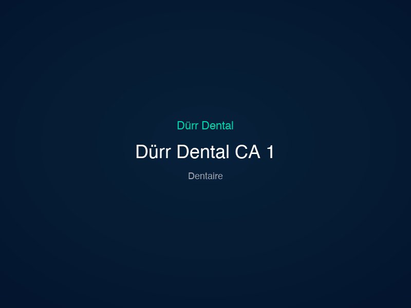 Dürr Dental CA 1