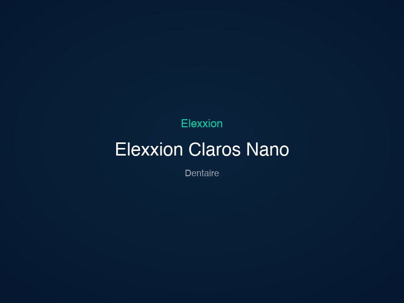Elexxion Claros Nano