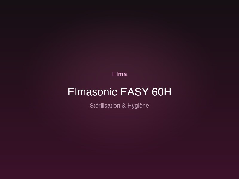 Elmasonic EASY 60H