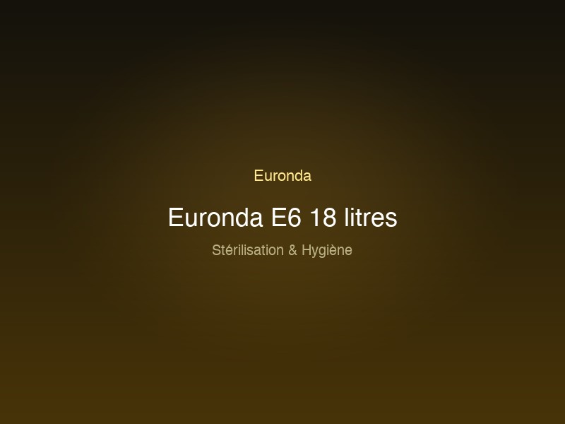 Euronda E6 18 litres