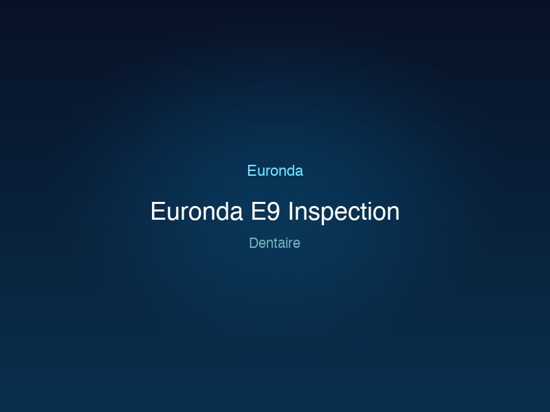 Euronda E9 Inspection