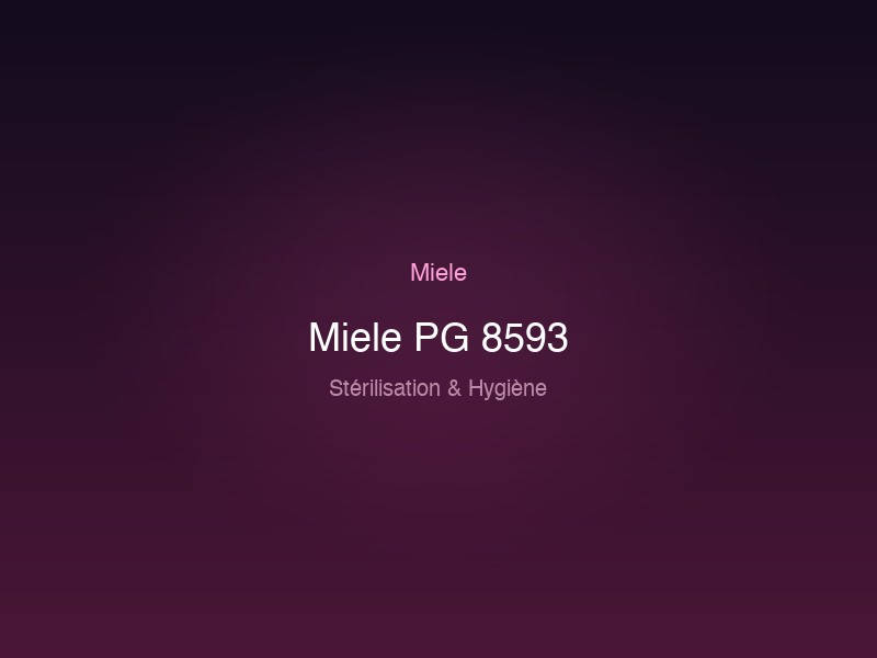 Miele PG 8593