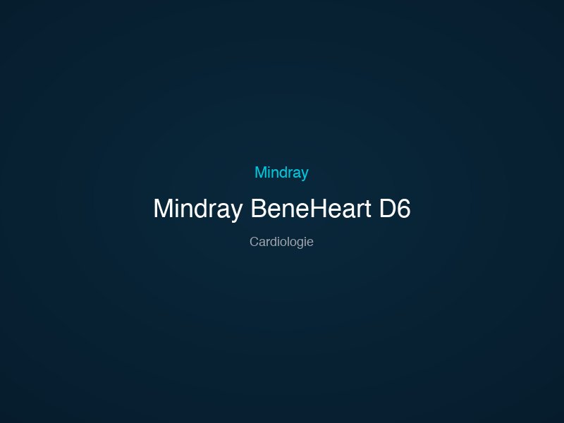 Mindray BeneHeart D6