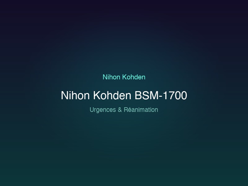 Nihon Kohden BSM-1700