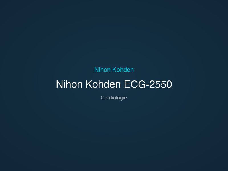 Nihon Kohden ECG-2550