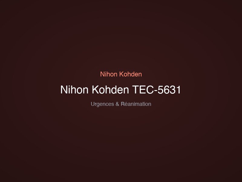 Nihon Kohden TEC-5631