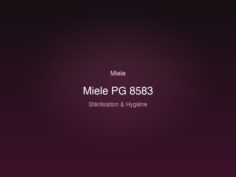 Miele PG 8583