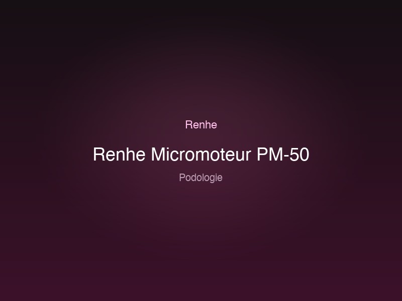 Renhe Micromoteur PM-50