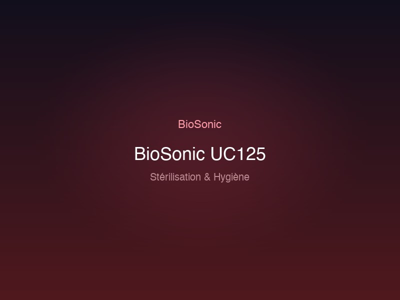 BioSonic UC125