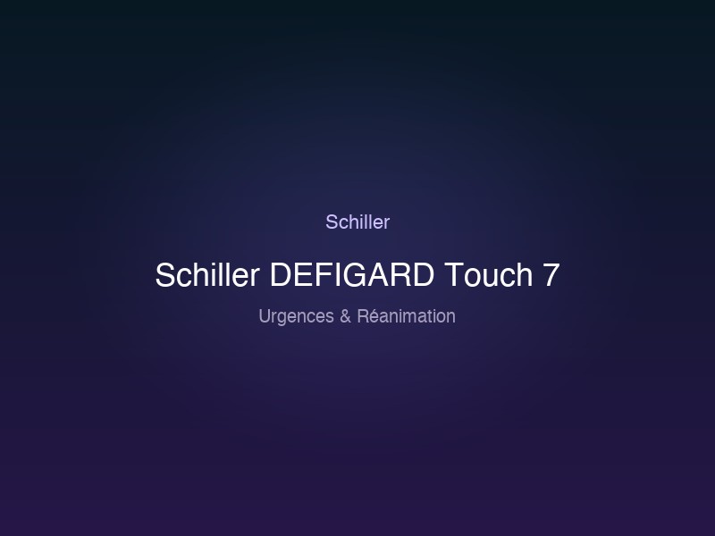 Schiller DEFIGARD Touch 7