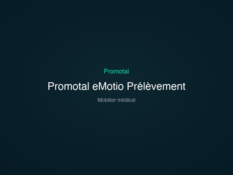 Promotal eMotio Prélèvement