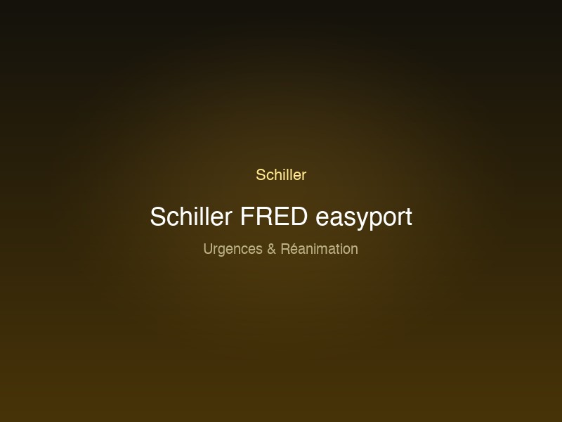 Schiller FRED easyport