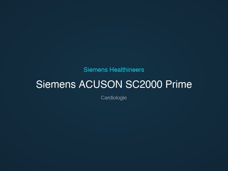 Siemens ACUSON SC2000 Prime