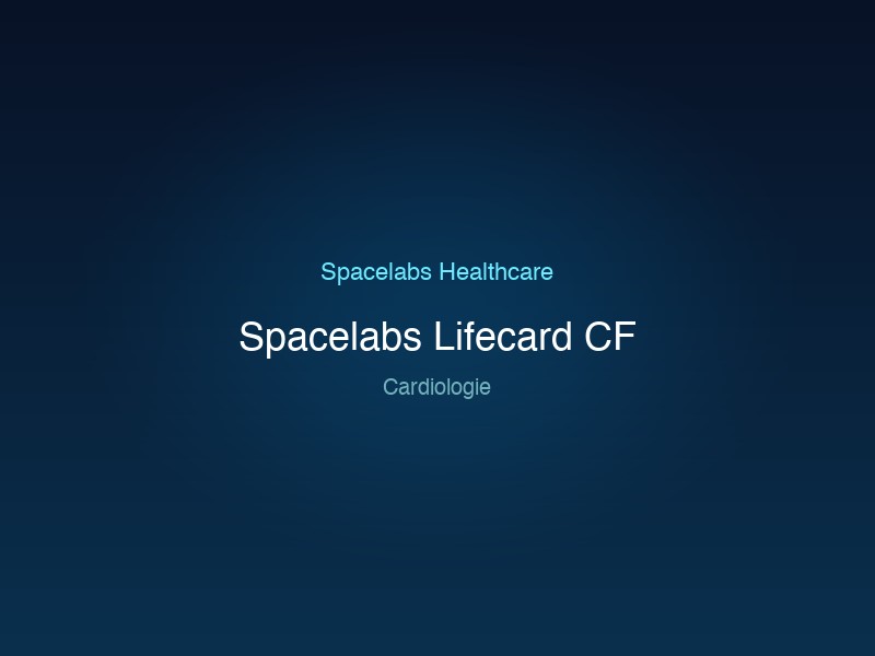 Spacelabs Lifecard CF